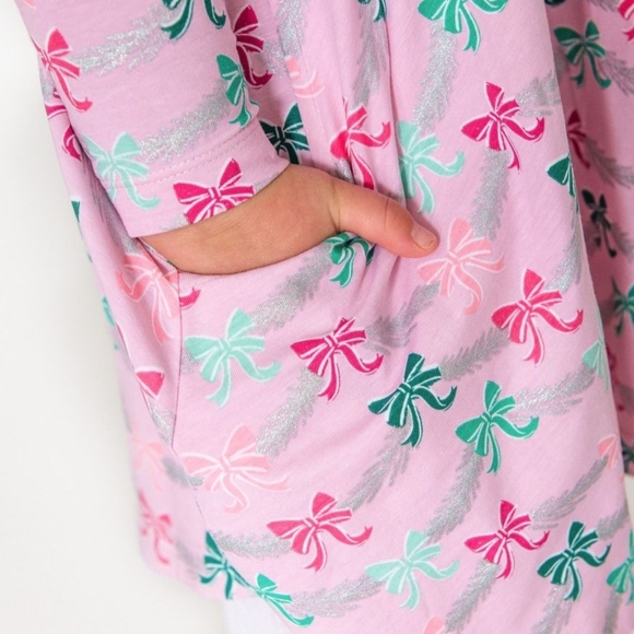 Ruffle Butts HOLIDAY CHRISTMAS SPARKLE PINK TINSEL TIDINGS TWIRL DRESS 10 NWT - Picture 3 of 6